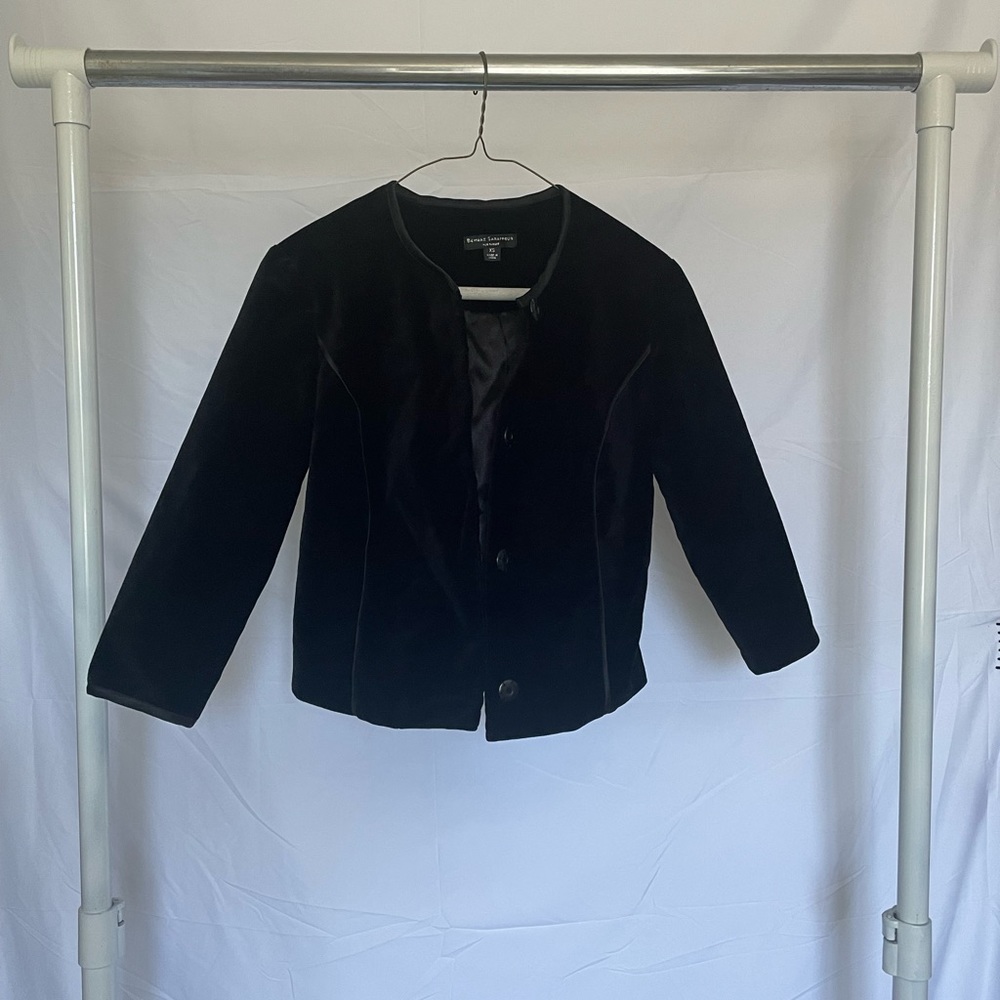 Velour Black Blazer